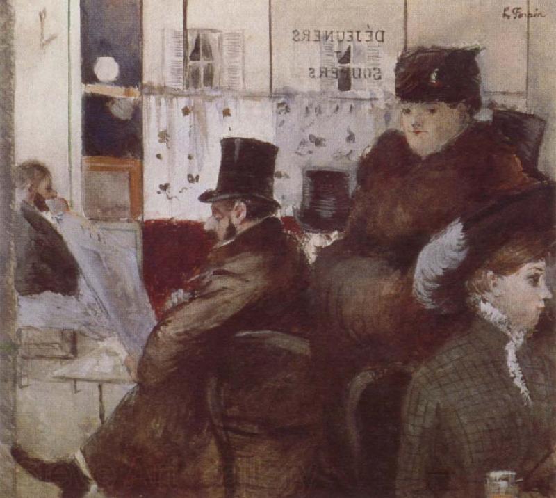 Jean-Louis Forain In the  Cafe Spain oil painting art